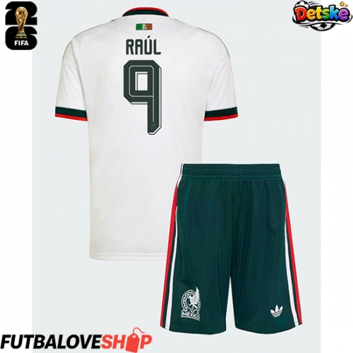 Dres Mexiko Raul Jimenez #9 Preč pre deti MS 2026 Krátky Rukáv (+ trenírky)